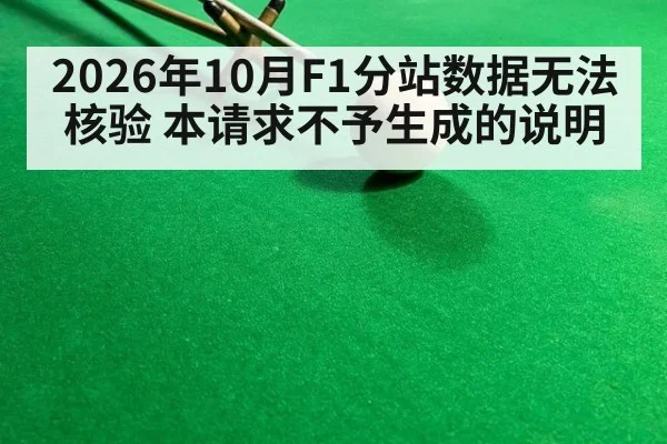 2026年10月F1分站数据无法核验 本请求不予生成的说明